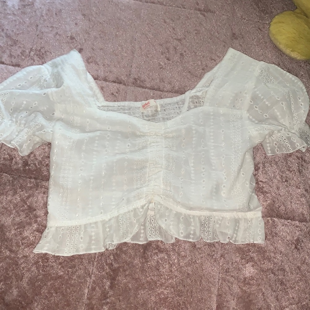 White Dress Croptop